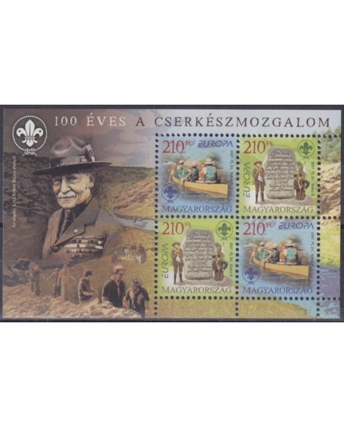 F-EX63012 HUNGARY MNH 2007 EUROPA CEPT BOYS SCOUTS SCOUTING.