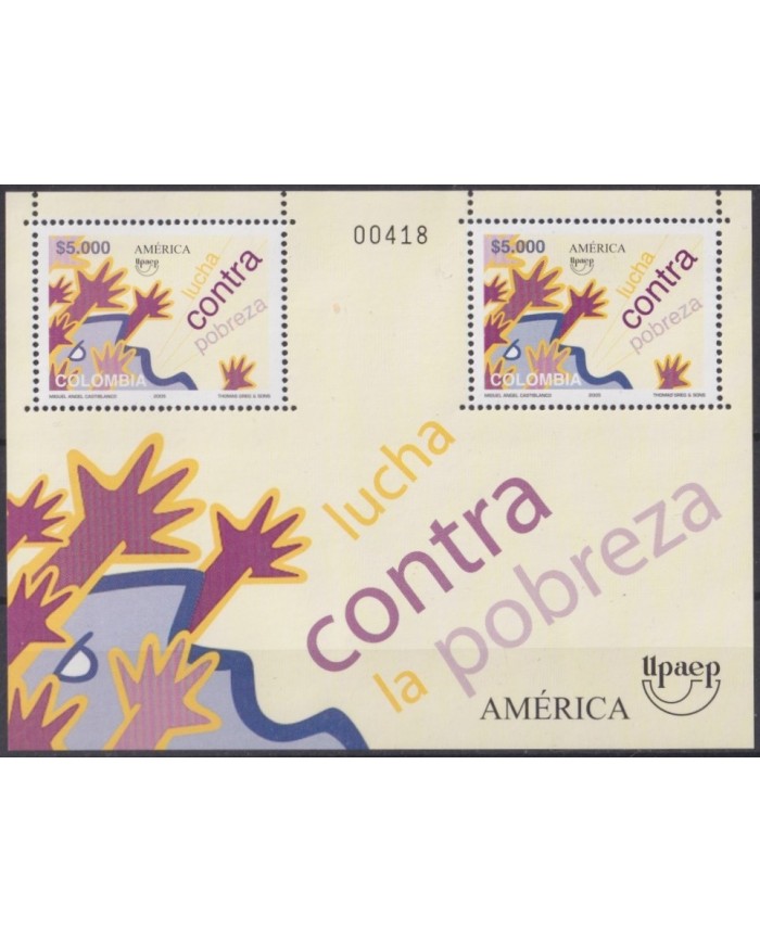 F-EX62956 COLOMBIA MNH 2005 UPAEP FIGHT AGAINST POVERTY.