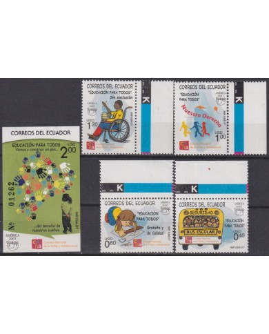 F-EX62964 ECUADOR MNH 2007 UPAEP EDUCATION CHILDREN.