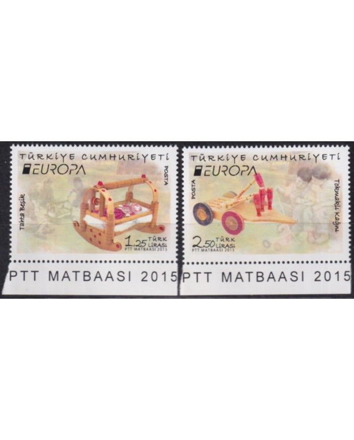 F-EX62983 TURKEY MNH 2015 EUROPA CEPT TOYS CHILDREN GAMES.