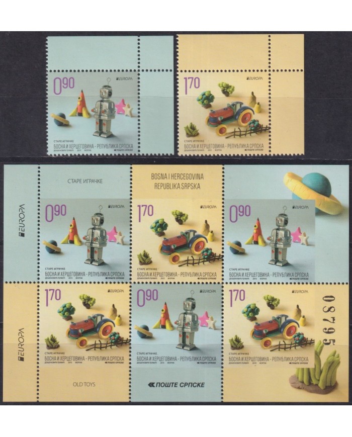F-EX62738 BOSNIA HERCEGOVINA MNH 2015 EUROPA CEPT TOYS CHILDREN GAMES.