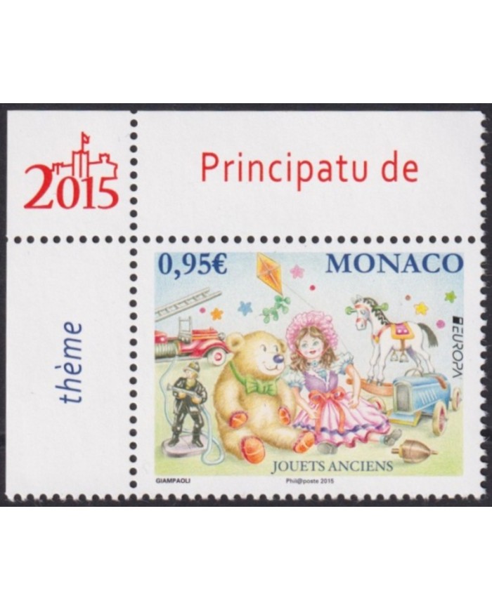 F-EX63024 MONACO MNH 2015 EUROPA CEPT TOYS CHILDREN GAMES.