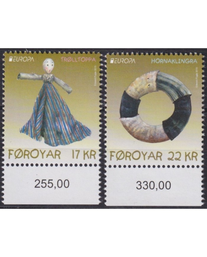F-EX63025 FAROE FAROYAR MNH 2015 EUROPA CEPT TOYS CHILDREN GAMES.