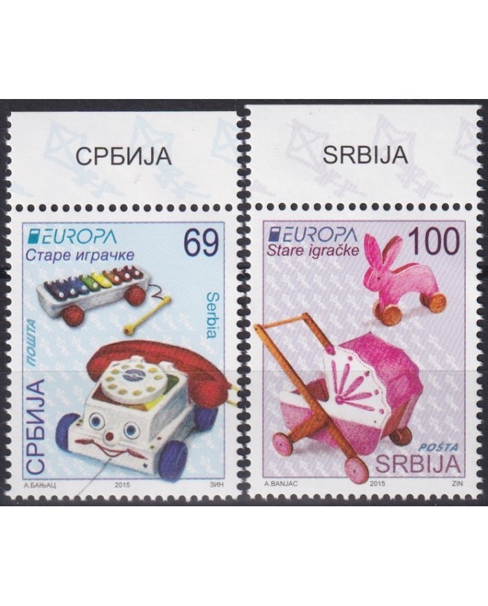 F-EX63028 SERBIA MNH 2015 EUROPA CEPT TOYS CHILDREN GAMES.