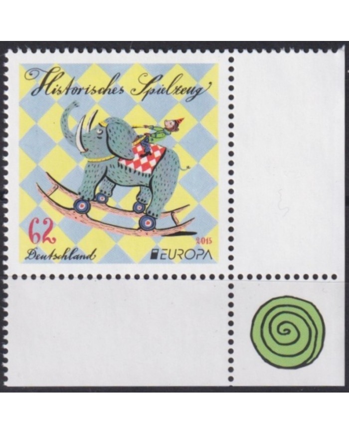 F-EX63032 GERMANY MNH 2015 EUROPA CEPT TOYS CHILDREN GAMES ELEPHANT.