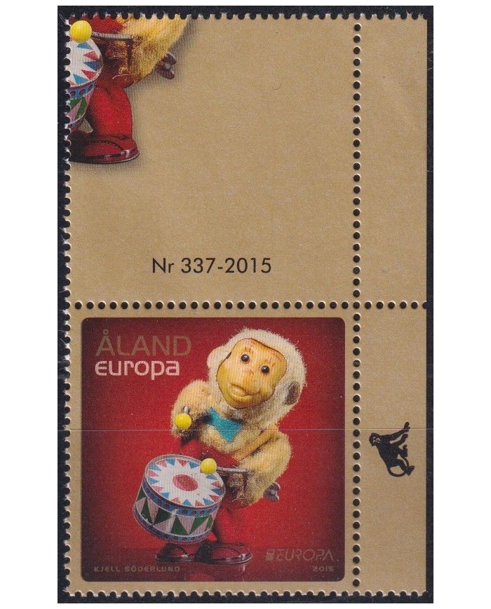 F-EX63041 ALAND MNH 2015 EUROPA CEPT MONKEY TOYS CHILDREN GAMES.