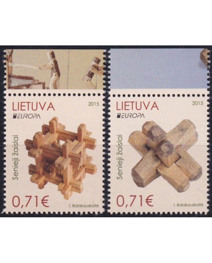 F-EX63043 LIETUVA LITHUANIA MNH 2015 EUROPA CEPT TOYS CHILDREN GAMES.