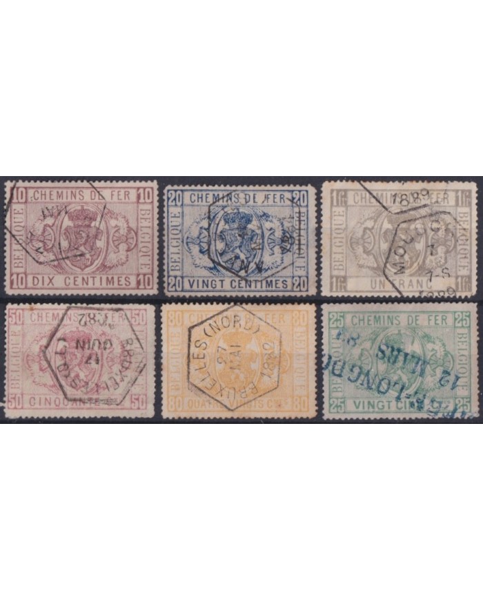 F-EX62098 BELGIUM 1979 USED RAILWAYS COLIS POSTAL RAILROAD Nº1-6.