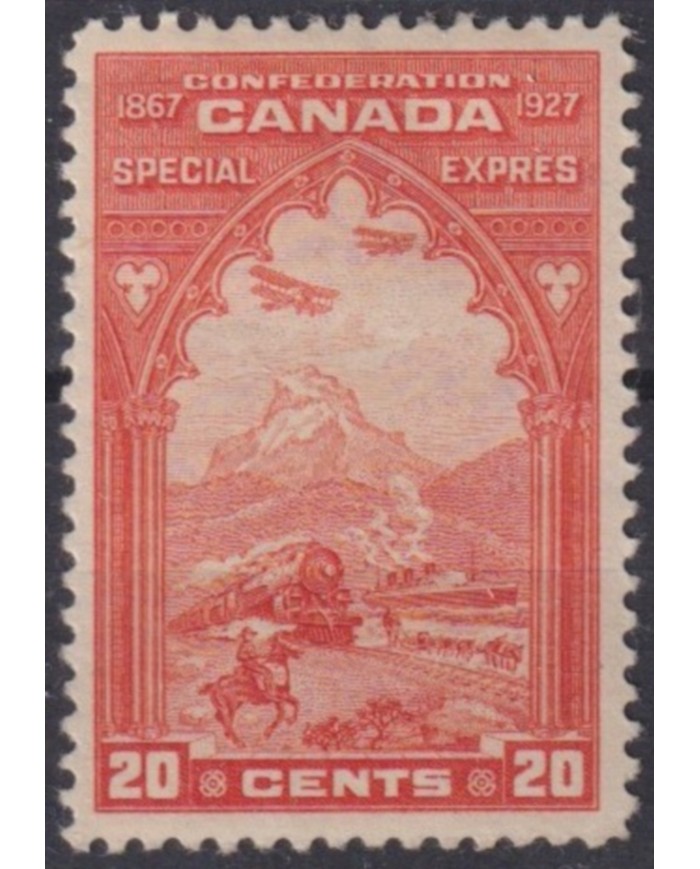 F-EX62054 CANADA 1927 MH RAILWAYS RAILROAD LOCOMOTIVE.