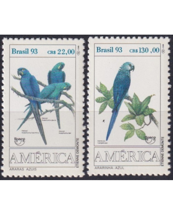 F-EX63055 BRAZIL MNH 1993 AMERICA UPAEP ENDANGERED FAUNA BIRD PARROT.