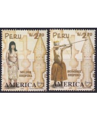 F-EX63094 PERU MNH 1996 AMERICA UPAEP TRADITIONAL COSTUMES SHIPIBA.