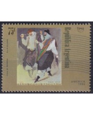 F-EX63084 ARGENTINA MNH 1996 AMERICA UPAEP TRADITIONAL COSTUMES ART PAINTING.