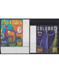 F-EX63152 COLOMBIA MNH 1997 AMERICA UPAEP CARTEROS POSTMAN MOTO CYCLE.