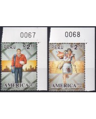 F-EX63089 PERU MNH 1997 AMERICA UPAEP CARTEROS POSTMAN CHASQUIS.