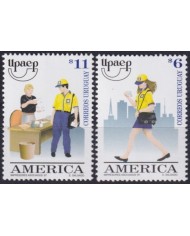 F-EX63088 URUGUAY MNH 1997 AMERICA UPAEP CARTEROS POSTMAN.