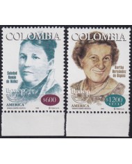 F-EX63135 COLOMBIA MNH 1998 AMERICA UPAEP GREAT WOMAN BERTA HERNANDEZ SOLEDAD ROMAN.