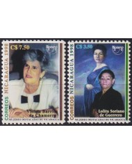 F-EX63102 NICARAGUA MNH 1998 AMERICA UPAEP GREAT WOMAN VIOLETA BARRIOS CHAMORRO.