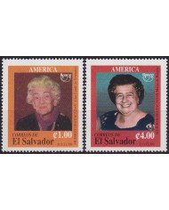 F-EX63103 EL SALVADOR MNH 1998 AMERICA UPAEP GREAT WOMAN MARIA BARATTA ALICE LARDE.