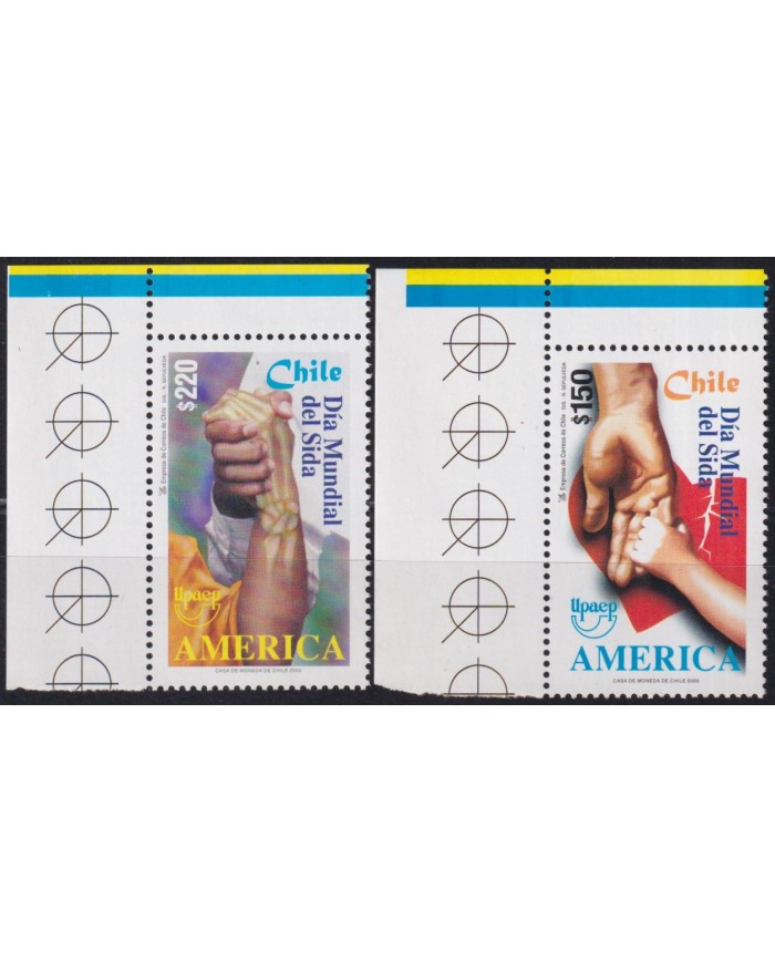 F-EX63133 CHILE MNH 2000 AMERICA UPAEP HEALTH WORLD DAY OF AISD VIH SIDA.