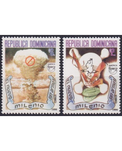 F-EX63130 DOMINICANA MNH 1999 AMERICA UPAEP NEW MILLENIUM WITHOUT WEAPONS ARMS.