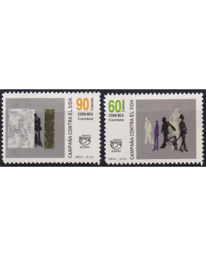 F-EX63145 COSTA RICA MNH 2000 AMERICA UPAEP HEALTH WORLD DAY OF AISD VIH SIDA.