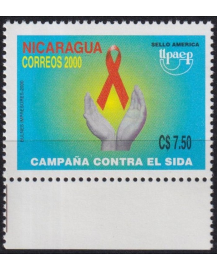 F-EX63142 NICARAGUA MNH 2000 AMERICA UPAEP HEALTH WORLD DAY OF AISD VIH SIDA.