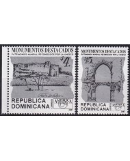 F-EX63158 DOMINICANA MNH 2001 AMERICA UPAEP ARCHITECTURE HERITAGE DISCOVERY.