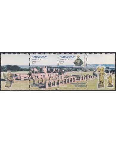 F-EX62493 PARAGUAY MNH 2001 AMERICA UPAEP ARCHITECTURE HERITAGE TRINIDAD JESUIT.