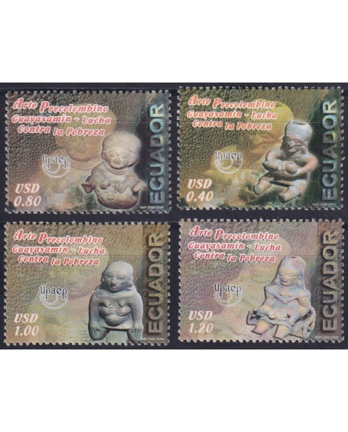 F-EX63100 ECUADOR MNH 2006 AMERICA UPAEP FIGHT AGAINT POVERTY ARCHAELOGY POTTERY.