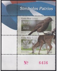 F-EX63202 COSTA RICA MNH 2010 AMERICA UPAEP NATIONAL BIRD DEER.