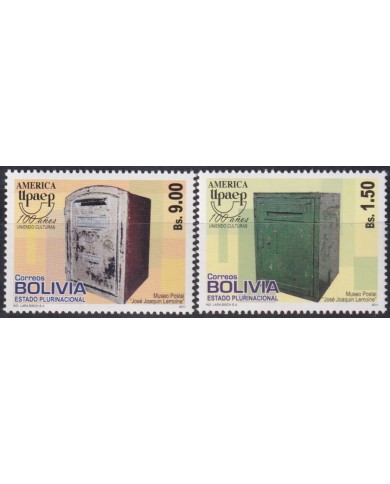 F-EX63185 BOLIVIA MNH 2011 AMERICA UPAEP BUZONES POST BOXES.