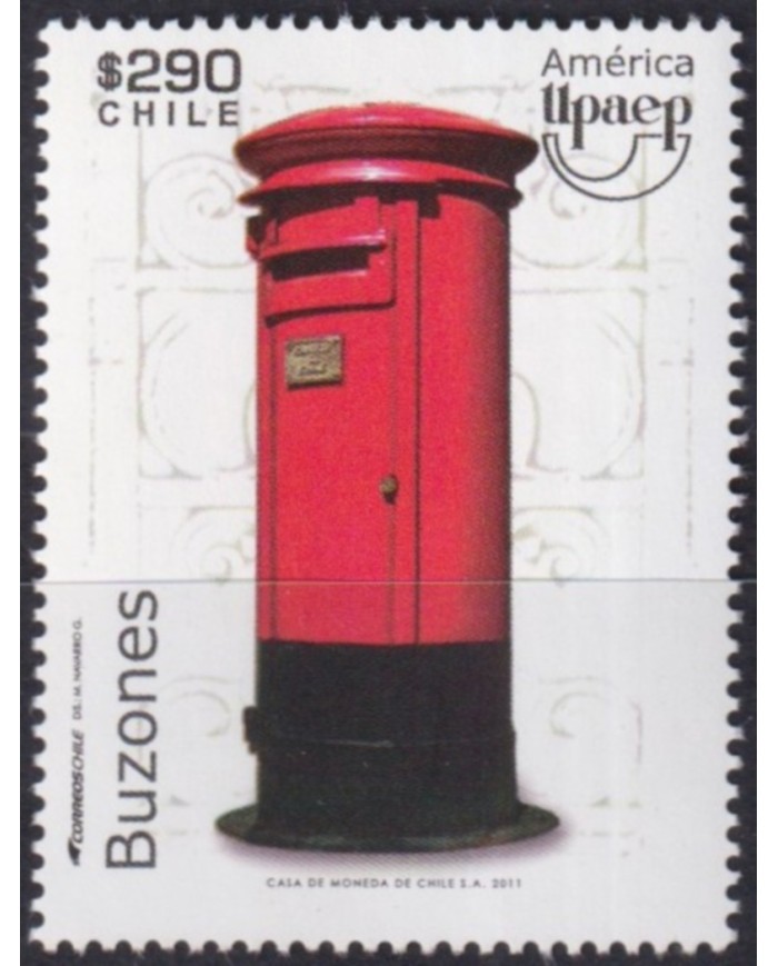 F-EX63183 CHILE MNH 2011 AMERICA UPAEP BUZONES POST BOXES.