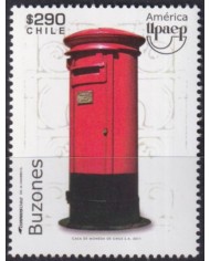 F-EX63183 CHILE MNH 2011 AMERICA UPAEP BUZONES POST BOXES.