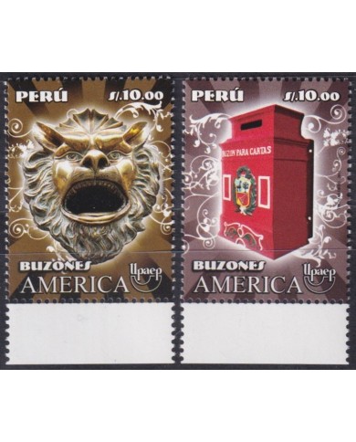 F-EX63181 PERU MNH 2011 AMERICA UPAEP BUZONES POST BOXES.
