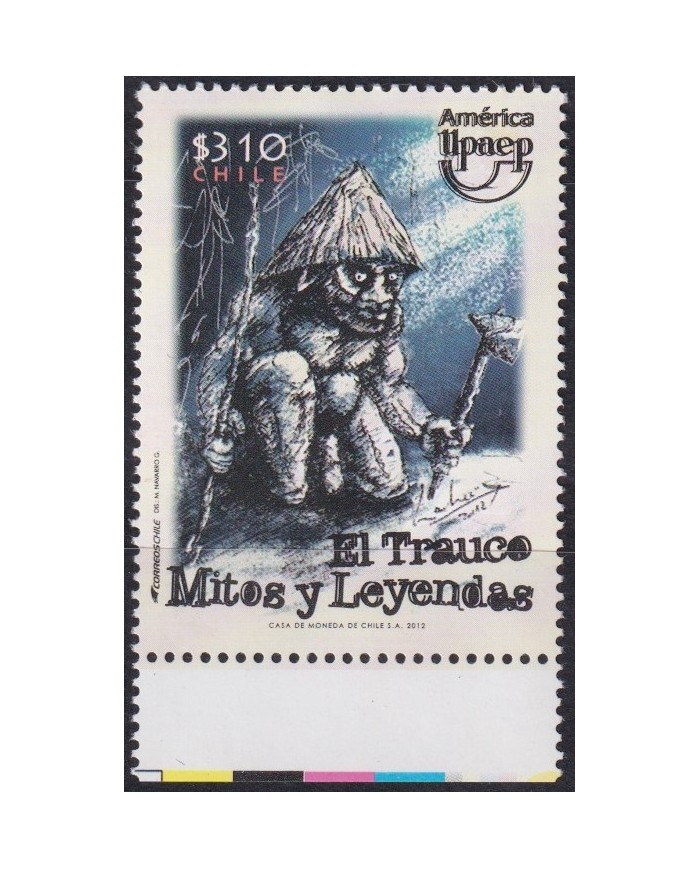 F-EX63188 CHILE MNH 2012 AMERICA UPAEP MYTHS MITOS Y LEYENDAS TRAUCO.
