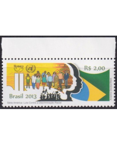 F-EX63156 BRAZIL MNH 2013 AMERICA UPAEP FIGHT AGAINTS DISCRIMINATION.