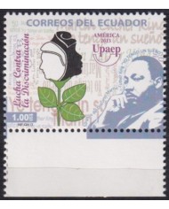 F-EX63154 ECUADOR MNH 2013 AMERICA UPAEP FIGHT AGAINTS DISCRIMINATION MARTIN LUTHER KING.