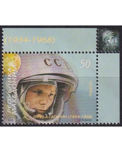 F-EX63116 MACEDONIA MNH 2009 SPACE GAGARIN EXPLORATION COSMOS PLANET.