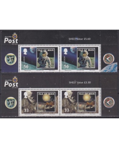 F-EX62462 MAN IS UK MNH 2009 SPACE COSMOS 40th APOLLO XI MANNED MOON LANDING.