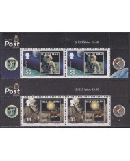 F-EX62462 MAN IS UK MNH 2009 SPACE COSMOS 40th APOLLO XI MANNED MOON LANDING.