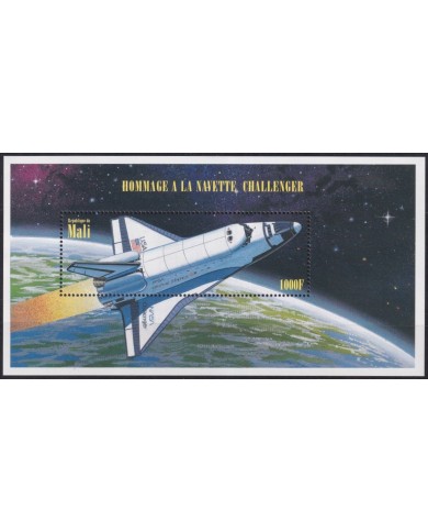 F-EX62617 MALI MNH 1996 SPACE NASA COSMOS CHALLENGER  ROCKET AIRPLANE.