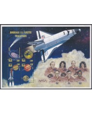 F-EX62615 MALI MNH 1997 SPACE NASA COSMOS HOMMAGE CHALLENGER  ROCKET AIRPLANE.