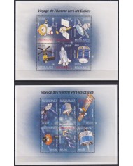 F-EX62603 MADAGASCAR MNH 2000 SPACE COSMOS EXPLORATION ROCKET VOYAGE MOON.