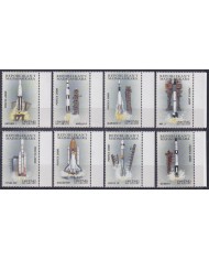 F-EX62452 MADAGASCAR MNH 2000 SPACE COSMOS EXPLORATION ROCKET SATELLITE.