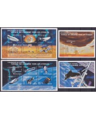 F-EX62598 MADAGASCAR MNH 2000 SPACE COSMOS EXPLORATION ROCKET SATELLITE.