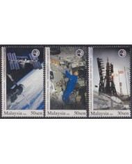 F-EX62456 MALAYSIA MNH 2008 ANGKASAWAN PROGRAM SPACE COSMOS ROCKET SATELLITE.