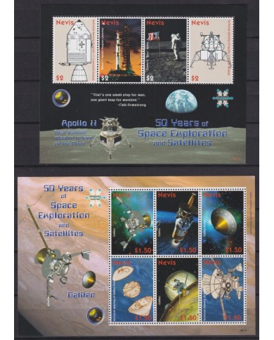 F-EX62637 NEVIS MNH 2007 50th SPACE EXPLORATION COSMOS ROCKET SATELLITE.