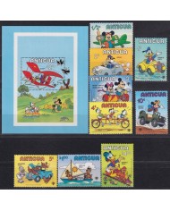 F-EX62783 ANTIGUA MNH 1979 UNICEF WALT DISNEY MICKEY MOUSE MINNIE DONALD DUCK.