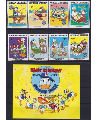 F-EX62784 ANTIGUA & BARBUDA MNH 1984 CHRISTMAS WALT DISNEY CARIBBEAN CRUICE HOLLIDAYS.