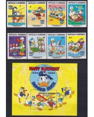 F-EX62784 ANTIGUA & BARBUDA MNH 1984 CHRISTMAS WALT DISNEY CARIBBEAN CRUICE HOLLIDAYS.